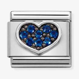  In Stock Nomination CLASSIC Composable Symbols Blue Heart Charm 330323-08