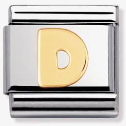 Nomination CLASSIC Gold Letters D Charm 030101-04