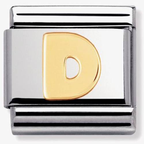 Nomination CLASSIC Gold Letters D Charm 030101-04 - 0