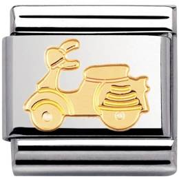 Nomination 18K Gold Vespa Scooter Charm 030108-06 