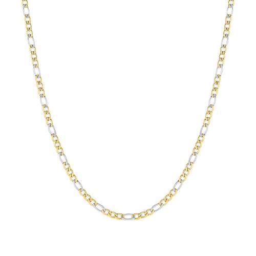 Nomination Beyond Stainless Steel & Gold PVD Figaro Curb Chain Necklace 028939-031 - 0