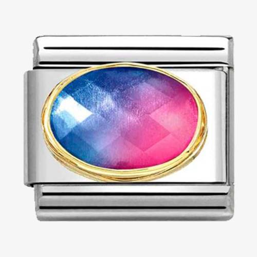 Nomination CLASSIC Blue & Fuschia Gradient Faceted Stone Charm 030612-036 - 0