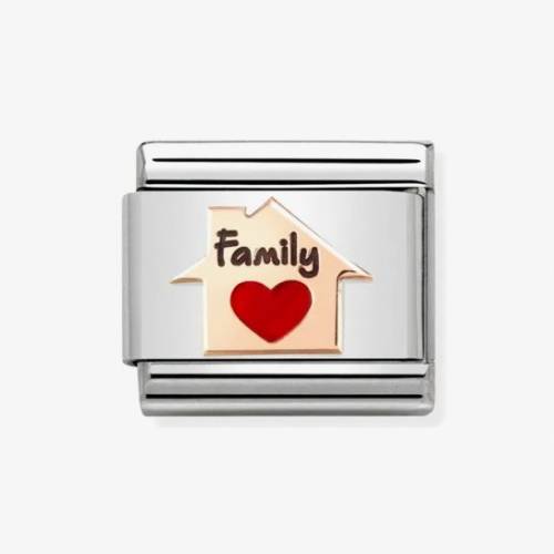 Nomination CLASSIC Composable Family Heart House Charm 430202-11 - 0