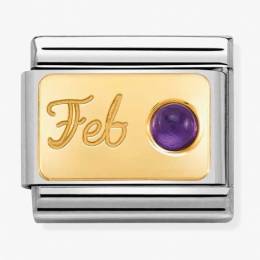 Nomination CLASSIC Composable February Amethyst Charm 030519-02