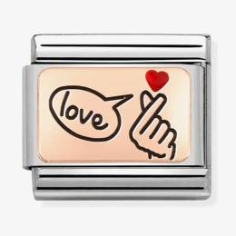 Nomination CLASSIC Composable Finger Snap Love Charm 430201-19