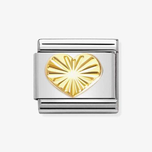 Nomination CLASSIC Composable Gold Coated Heart Charm 030149-51 - 0