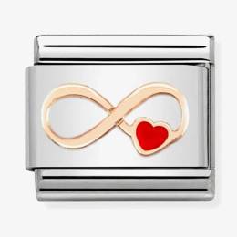 Nomination CLASSIC Composable Infinity Red Heart Charm 430202/12