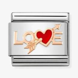 Nomination CLASSIC Composable Love Heart Arrow Charm 430202-10