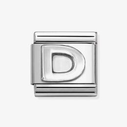 Nomination CLASSIC Composable Oxidised Silver Letter D Charm 330113/04