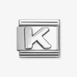 Nomination CLASSIC Composable Oxidised Silver Letter K Charm 330113/11