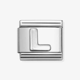 Nomination CLASSIC Composable Oxidised Silver Letter L Charm 330113-12