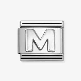 Nomination CLASSIC Composable Oxidised Silver Letter M Charm 330113/13