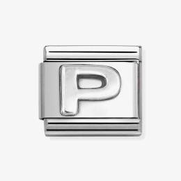 Nomination CLASSIC Composable Oxidised Silver Letter P Charm 330113-16