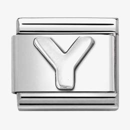 Nomination CLASSIC Composable Oxidised Silver Letter Y Charm 330113-25