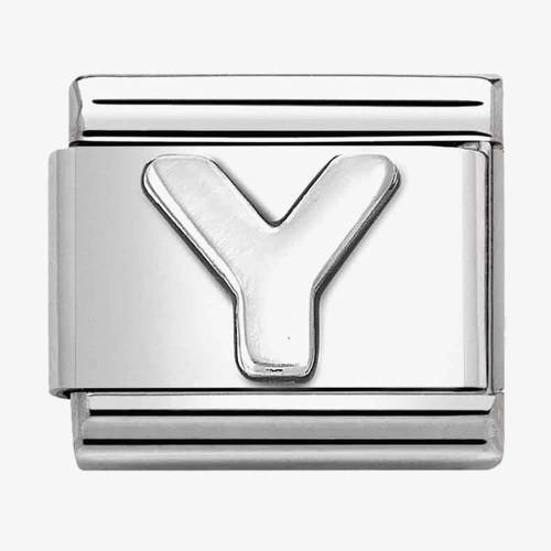 Nomination CLASSIC Composable Oxidised Silver Letter Y Charm 330113-25 - 0