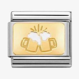 Nomination CLASSIC Composable Plates Beer Cheers Charm 030284-51