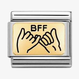 Nomination CLASSIC Composable Plates BFF Hands Charm 030166-04