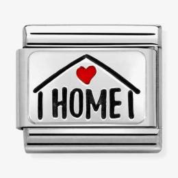 Nomination CLASSIC Composable Plates Home With Heart Charm 330208-54