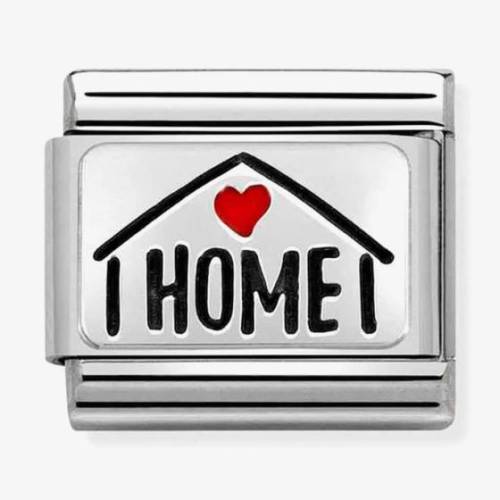 Nomination CLASSIC Composable Plates Home With Heart Charm 330208-54 - 0