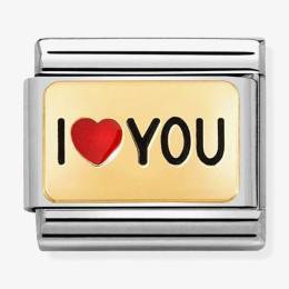 Nomination CLASSIC Composable Plates I Heart You Charm 030284-52