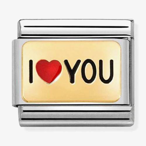 Nomination CLASSIC Composable Plates I Heart You Charm 030284-52 - 0