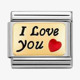 Nomination CLASSIC Composable Plates I Love You Charm 030284-55