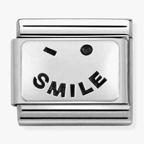 Nomination CLASSIC Composable Plates Smile Charm 330109-57 - 0