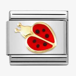 Nomination CLASSIC Composable Red & Black Enamel Ladybug Charm 030272-69