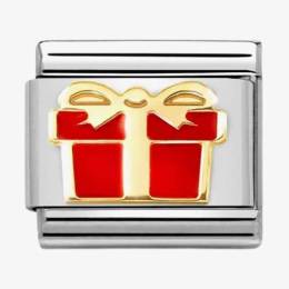 Nomination CLASSIC Composable Red Enamel Present Charm 030272-70