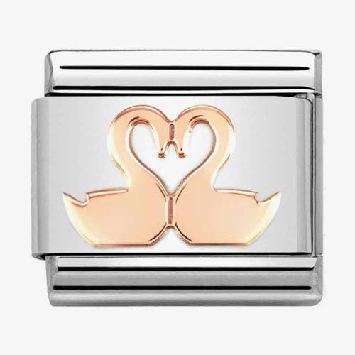 Nomination CLASSIC Composable Romance Double Swans Charm 430104-40 - 0