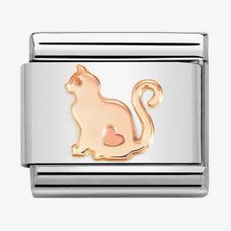 Nomination CLASSIC Composable Rose Gold Cat Charm 430104-51