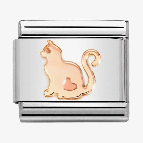 Nomination CLASSIC Composable Rose Gold Cat Charm 430104-51 - 0