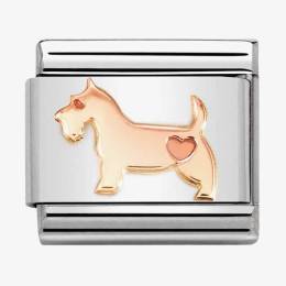 Nomination CLASSIC Composable Rose Gold Dog Charm 430104-49