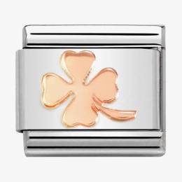 Nomination CLASSIC Composable Rose Gold Four Leaf Clover Charm 430104-44