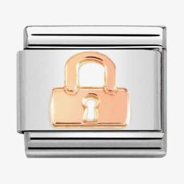 Nomination CLASSIC Composable Rose Gold Padlock Charm 430104-47