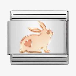 Nomination CLASSIC Composable Rose Gold Rabbit Charm 430104-50