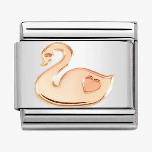 Nomination CLASSIC Composable Rose Gold Swan Charm 430104-55 - 0