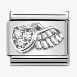 Nomination CLASSIC Composable Spirituality Wing Heart Charm 330304-42