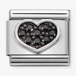 Nomination CLASSIC Composable Symbols Black Heart Charm 330323/07