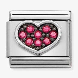 Nomination CLASSIC Composable Symbols Heart Fuchsia Charm 330323/06