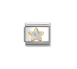 NOMINATION CLASSIC GLITTER,STEEL, ENAMEL, 18K GOLD 030220-19