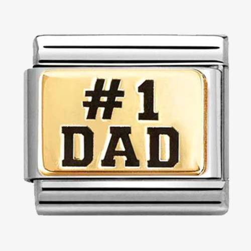 Nomination CLASSIC Gold #1 Dad Charm 030166-39 - 0