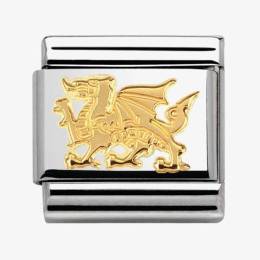 Nomination CLASSIC Gold Animals of Earth Dragon Charm 030112-31