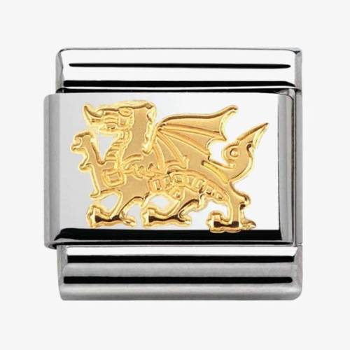 Nomination CLASSIC Gold Animals of Earth Dragon Charm 030112-31 - 0