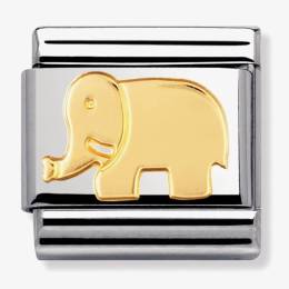 Nomination CLASSIC Gold Animals of Earth Elephant Charm 030112-08