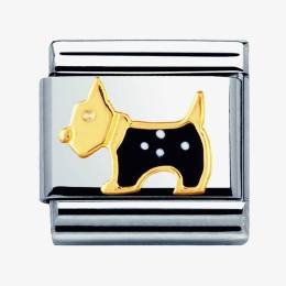 Nomination CLASSIC Gold Animals Terrier Dog Charm 030248/09