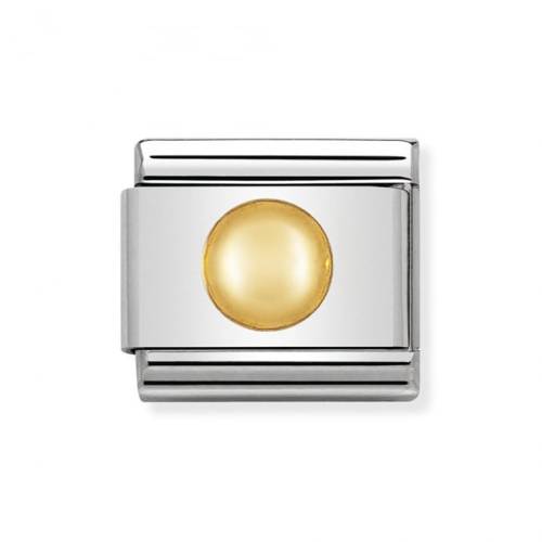 NOMINATION CLASSIC Gold Big Dot Charm 030110-13 - 0