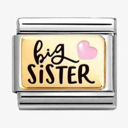 Nomination CLASSIC Gold Big Sister Charm 030289-05