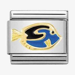 Nomination CLASSIC Gold Blue Surgeonfish Charm 030272-41