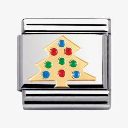 Nomination CLASSIC Gold Christmas Christmas Tree Charm 030225-03